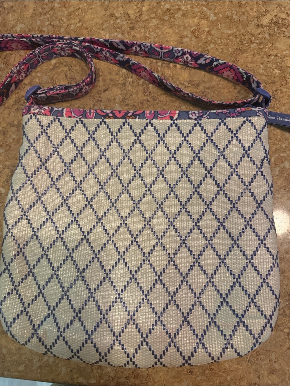 Vera Bradley Starfish Beach Tote Magenta Medallion - Picture 3 of 5